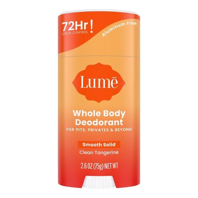 Lume Whole Body Women's Smooth Solid Deodorant Tangerine Scent 2.6oz - Imperfect Container