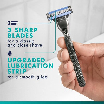 Gillette Mach3 Value Pack Razor Handle + 6 Blade Refills - Imperfect Box