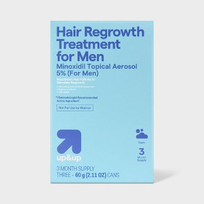 Foam Hair Regrowth Treatment For Men 2.11oz/3ct up&up - Imperfect Box