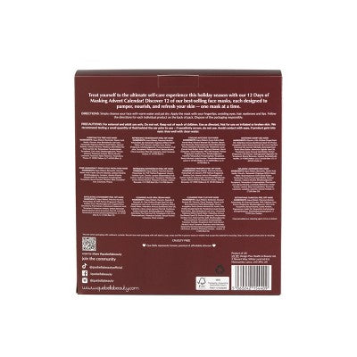 Que Bella Advent Calendar 12 days of Masking Gift Set 12ct/2.88 fl oz - Missing Box