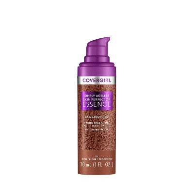 COVERGIRL Simply Ageless Skin Perfector Essence Vegan Foundation 70 Rich 1 fl oz - New