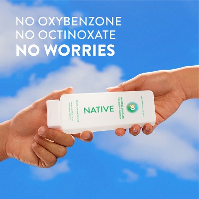 Native Mineral Sunscreen with Zinc Oxide Pear & Coconut Water SPF 30 7oz - Imperfect Container