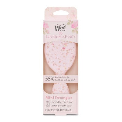 Wet Brush x LoveShackFancy Mini Detangler Hair Brush English Ivy Pink - Imperfect Box