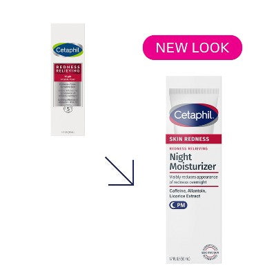 Cetaphil Redness Relieving Night Face Moisturizer 1.7 fl oz - Imperfect Box