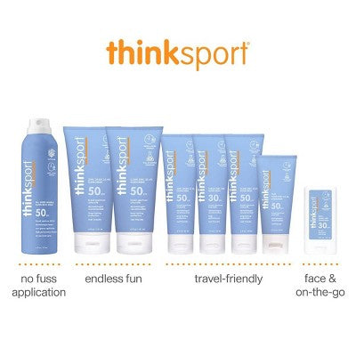 thinksport All Sheer Mineral Sunscreen Spray SPF 50 6oz - New