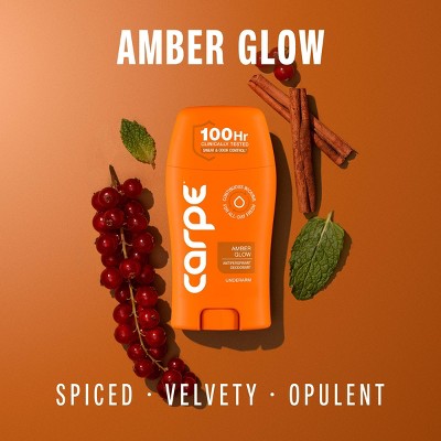 Carpe Women's 100HR Sweat & Odor Control Deodorant Amber Glow 1.76oz - Imperfect Container