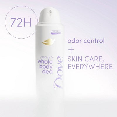 Dove Beauty Whole Body Deodorant Spray Coconut & Vanilla 4oz - Imperfect Container