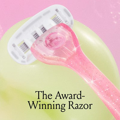 Billie Handle with Magnetic Holder Women 5 Blade Refills Reusable Razor - New