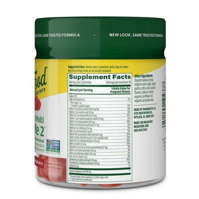 MegaFood Prenatal Gummy Vitamins 60ct - New