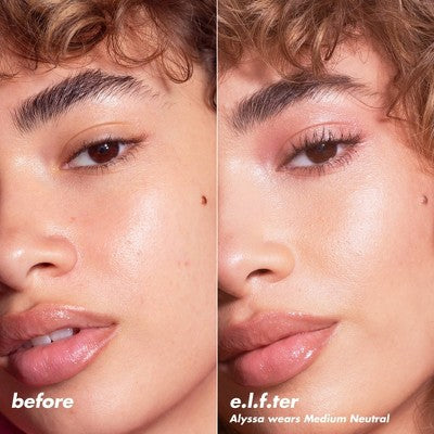 e.l.f. Halo Glow Powder Filter Foundation Medium Neutral 0.35oz - Imperfect Box