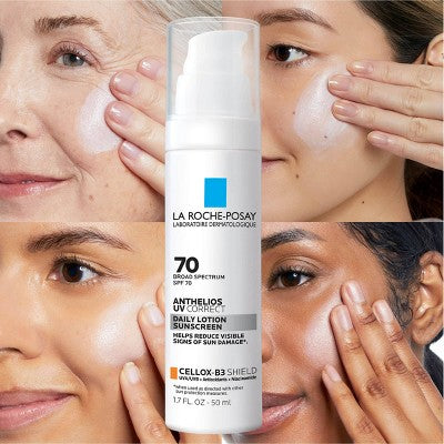 La Roche Posay Anthelios UV Correct Daily Anti-Aging Face Sunscreen SPF 70 1.7 fl oz - Imperfect Box