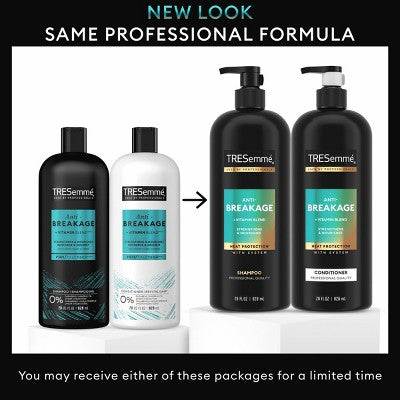 Tresemme Anti-Breakage Shampoo & Conditioner for Brittle or Weak Hair 56 fl oz/2pc - Imperfect Box