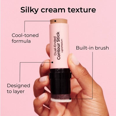 MCoBeauty Dual-Ended Contour Stick Light/Medium 0.5oz - New