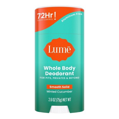 Lume Solid Whole Body Deodorant Stick Aluminum Free Minted Cucumber 2.6oz - Imperfect Container