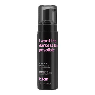 b.tan I Want The Darkest Tan Possible Self Tan Mousse 6.7 fl oz - Missing Lid