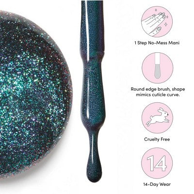 Dashing Diva One Gel Magnetic Nail Polish Rogue 10ml - Imperfect Container