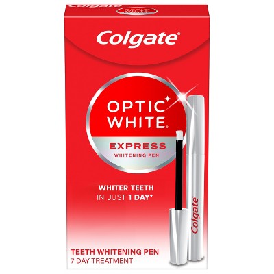 Colgate Optic White Express 7 Day Whitening Treatment Teeth Whitening Pen 0.08 fl oz - Imperfect Box