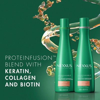 Nexxus Unbreakable Care Sulfate & Silicone Free Biotin Conditioner For Fine & Thin Hair with Keratin 13.5 fl oz - New