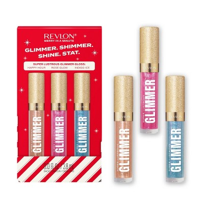 Revlon Super Lustrous Glimmer Gloss & Lip Gloss Gift Set 3ct - Imperfect Box
