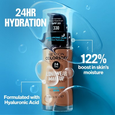 Revlon ColorStay Makeup for Normal/Dry Skin SPF 20 220 Natural Beige 1 fl oz - Imperfect Container