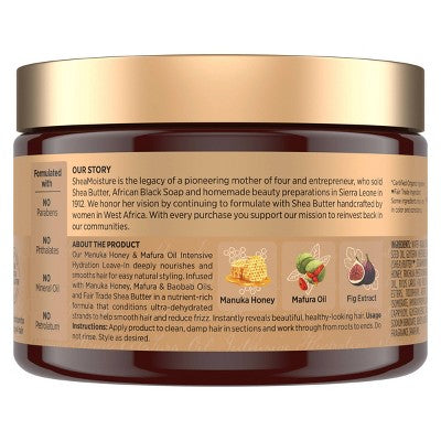 SheaMoisture Manuka Honey & Mafura Hair Oil Intensive Hydration Leave-In Conditioner 11.5 fl oz - New
