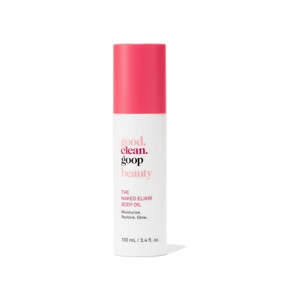 good.clean.goop beauty The Naked Elixir Moisturizing Body Oil with Vitamin E and Turmeric 3.4 fl oz - Imperfect Box