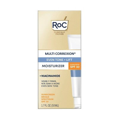 RoC Multi Correxion Even Tone + Lift 5-in-1 Daily Moisturizer SPF 30 1.7oz - Imperfect Box