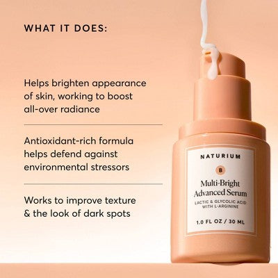 Naturium Multi-Bright Advanced Serum 1 fl oz - Imperfect Box