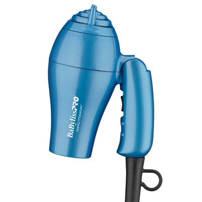 BaBylissPRO Nano Titanium Travel Hair Dryer Blue - Imperfect Box