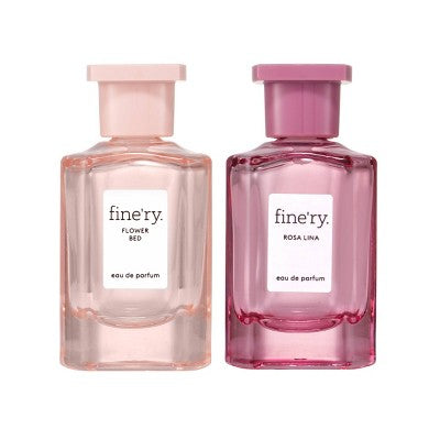 fine'ry. Mini EDP Duo Rosa Lina + Flower Bed 2pc - Imperfect Box