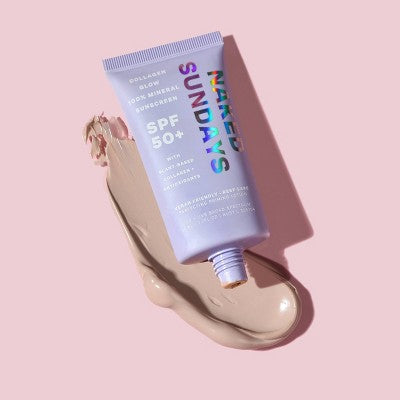 Naked Sundays Collagen Glow Mineral Perfecting Priming Lotion SPF50 + 50ml - Imperfect Box