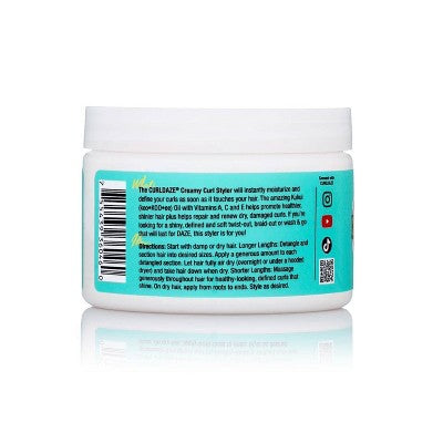 CurlDaze Curl Styler with Kuku Curl Enhancer 12 fl oz - Imperfect Container