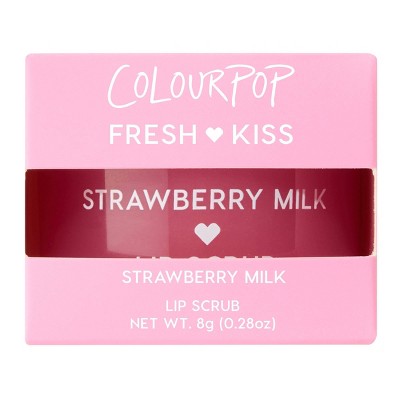 ColourPop Fresh Kiss Lip Scrub Strawberry Milk 0.28oz - Imperfect Box