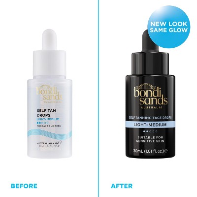 Bondi Sands Self Tanning Drops for Face and Body Light/Medium 1.01 fl oz - Imnperfect Container