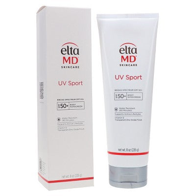 EltaMD UV Sport Broad Spectrum SPF 50+ Body Sunscreen 8 oz - Imperfect Box