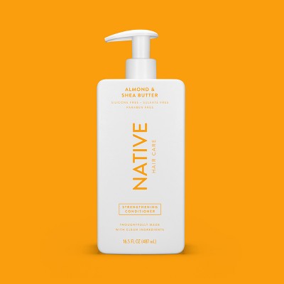 Native Almond & Shea butter Strengthening Vegan Conditioner Sulfate, Paraben and Silicone Free 16.5 fl oz - New