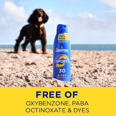 Coppertone Sport Sunscreen Spray SPF 30 7.3oz - Imperfect Container