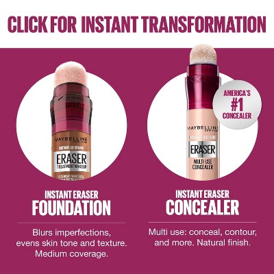 Maybelline Instant Age Rewind Treatment Foundation SPF 18 120 Creamy Ivory 0.68 fl oz - New