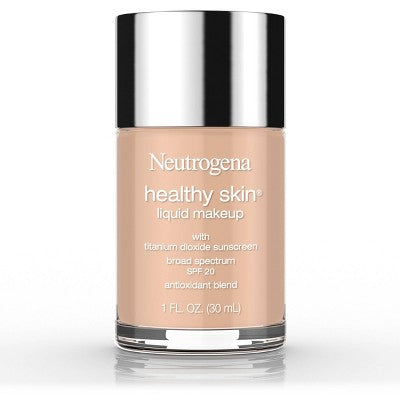 Neutrogena Healthy Skin Liquid Makeup Foundation; Broad Spectrum SPF 20 100 Natural Tan - Imperfect Container