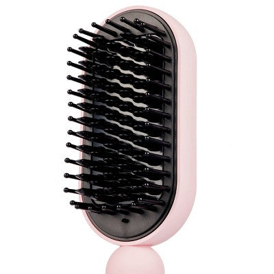 L'ange Hair Mane Pass 2-In-1 Heated Straightening Brush Blush - Imperfect Box