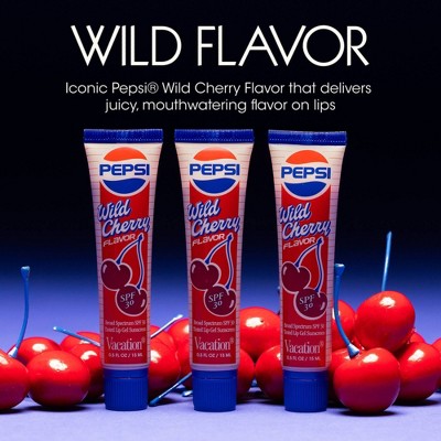 Vacation x PEPSI Tinted Lip Gel SPF 30 Wild Cherry Pepsi 0.5 fl oz - Missing Box