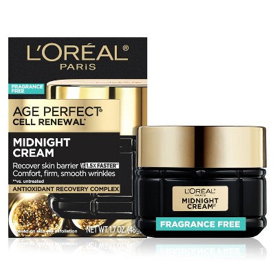 L'Oreal Paris Age Perfect Cell Renewal Midnight 1.7oz - Imperfect Box