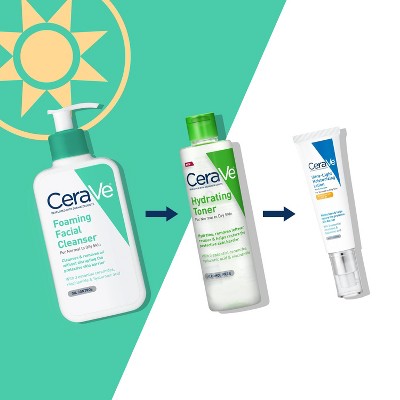 CeraVe Foaming Face Wash with Hyaluronic Acid and Niacinamide 8 fl oz - Imperfect Container