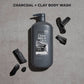 Dove Men+Care Charcoal + Clay Purifying Body; Face Wash Pump Sulfate Free 30 fl oz - New