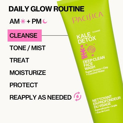 Pacifica Kale Detox Deep Cleansing Face Wash Scented 5 fl oz - New