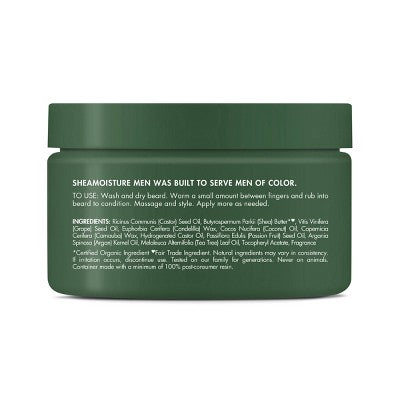 SheaMoisture Men Beard Balm Maracuja Oil & Shea Butter 4oz - Imperfect Container