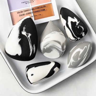Sonia Kashuk Multisize Latex-Free Makeup Blender Sponge Marble 5pk - New
