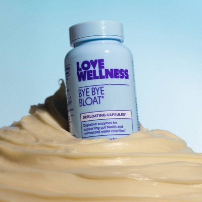 Love Wellness Bye Bye Bloat for Fast Bloating Relief 60ct - Imperfect Container