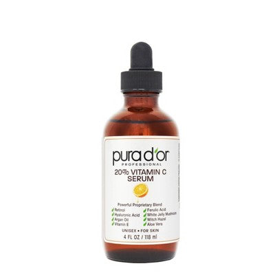 Pura d'or 20% Vitamin C Serum 4 fl oz - Imperfect Box