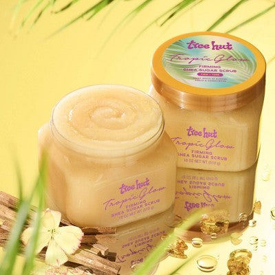Tree Hut Tropic Glow Shea Sugar Tropical Body Scrub 18oz - New